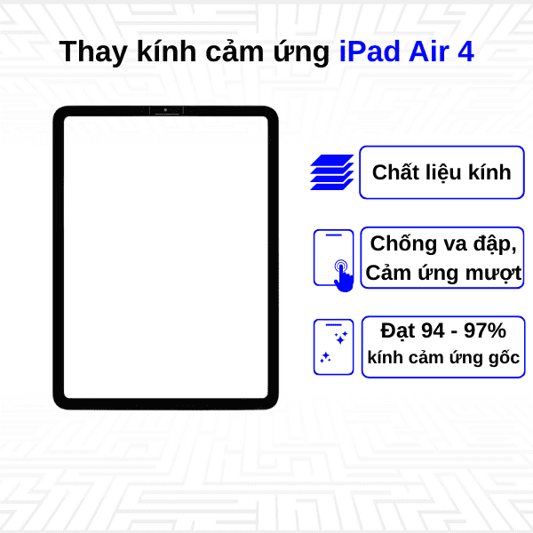 Thay kính cảm ứng iPad Air 4