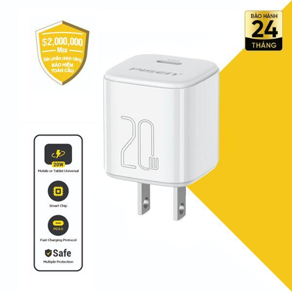 Củ sạc nhanh PISEN TINY QUICK PD 20W
