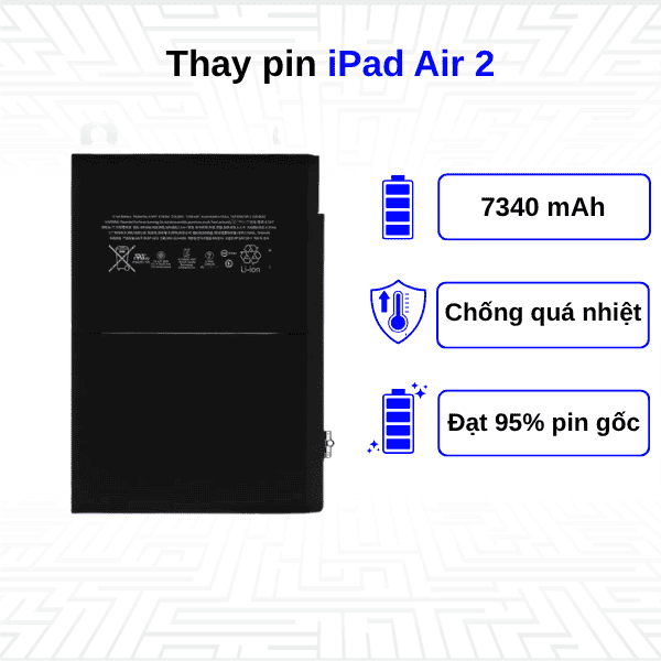 Thay pin ipad Air 2 ·
