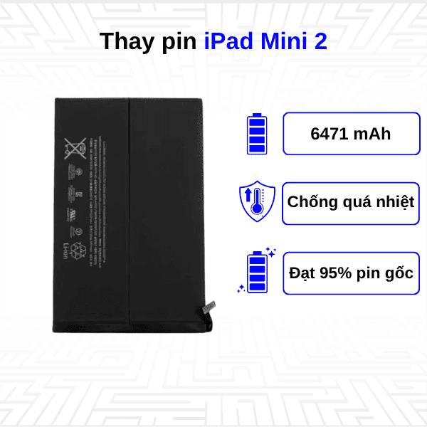 Thay pin iPad Mini 2