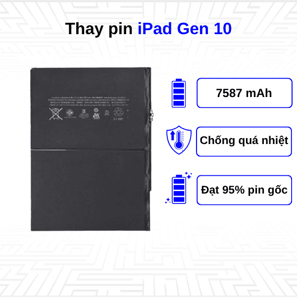 Thay pin iPad Gen 10