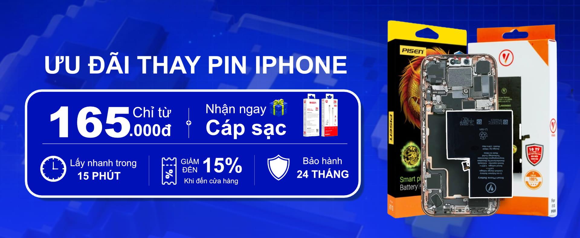 THAY PIN ĐIỆN THOẠI - CHỈ TỪ 165K