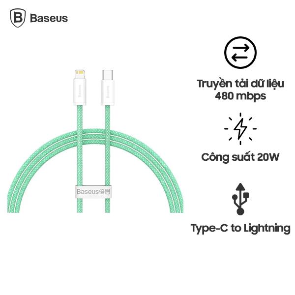 Dây Cáp Sạc Nhanh Baseus Dynamic Cổng Type-C cho iPhone 20W 1m