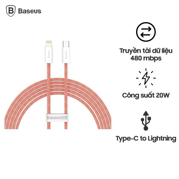 Dây Cáp Sạc Nhanh Baseus Dynamic Cổng Type-C cho iPhone 20W 1m