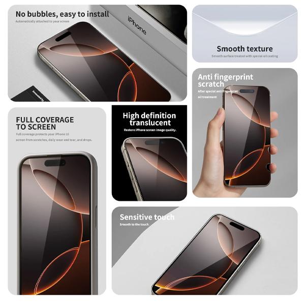 Miếng Dán Cường Lực Mipow KingBull HD Cho iPhone 16 Series