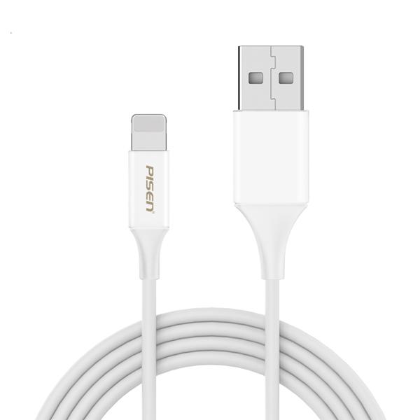 Cáp Sạc Nhanh Pisen USB-A to Lightning 2.4A 1m