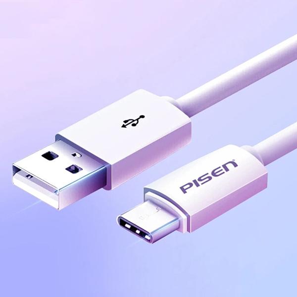 Cáp Sạc Nhanh Pisen USB-A to Type-C 3A 1m