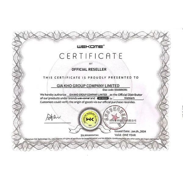 Bộ Sạc Kèm Cáp WEKOME 20W WP-U149-CL, Củ Sạc 2 Cổng Output A/C Kèm Cáp Sạc Bọc Dù TypeC To Lightning