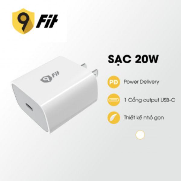 Củ Sạc Nhanh 9Fit PD 20W 1 Type-C Chính Hãng