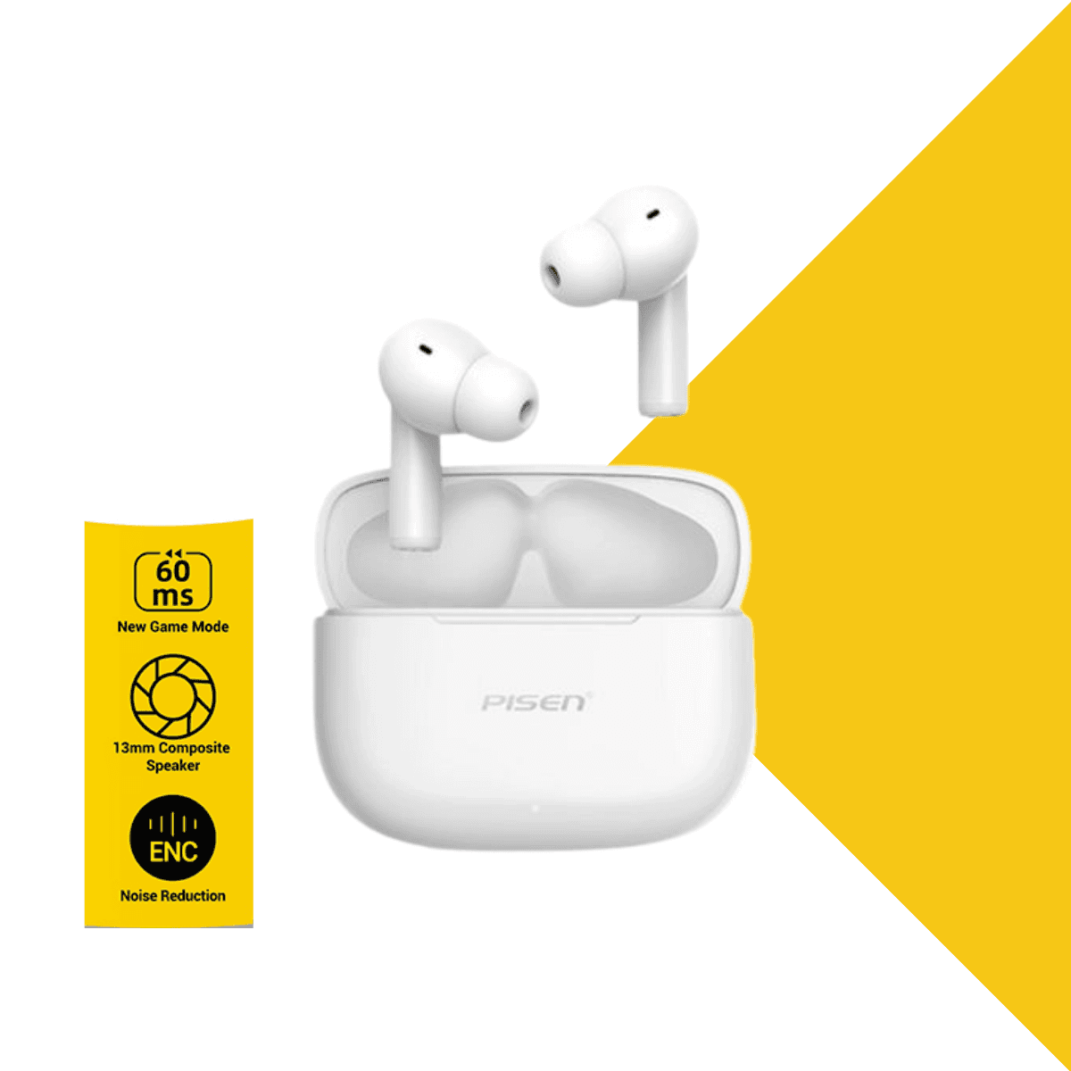 Tai Nghe Không Dây Pisen Buds P2 - ANC ENC Dualmode