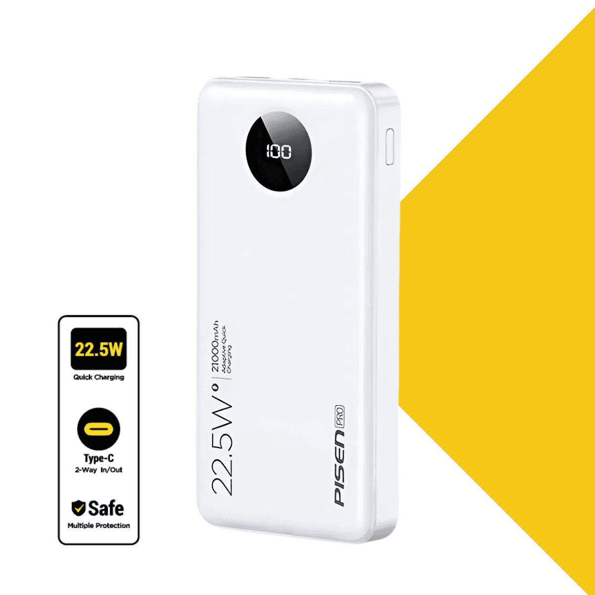 Pin Sạc Dự Phòng PISEN PRO Power Cube 22.5W 21000mAh