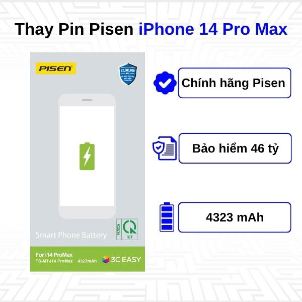 Thay Pin iPhone 14 Pro Max - Chính Hãng Pisen