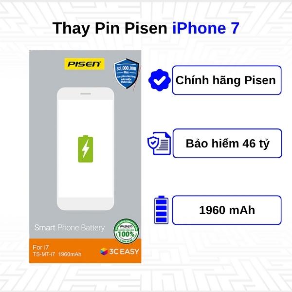 Thay Pin iPhone 7 - Chính Hãng Pisen