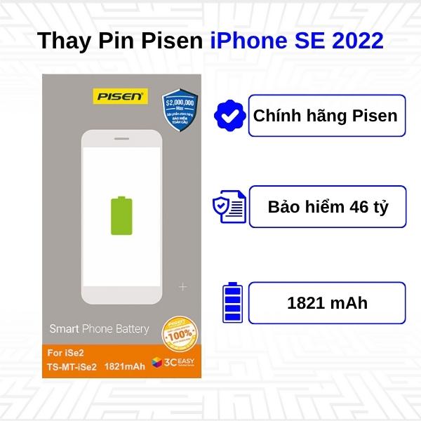 Thay Pin iPhone SE 2022 - Chính Hãng Pisen
