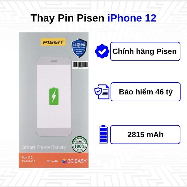 Thay Pin iPhone 12 - Chính Hãng Pisen