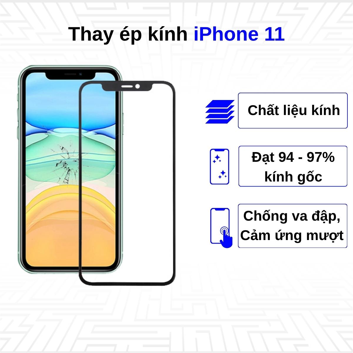 Ép kính iPhone 11