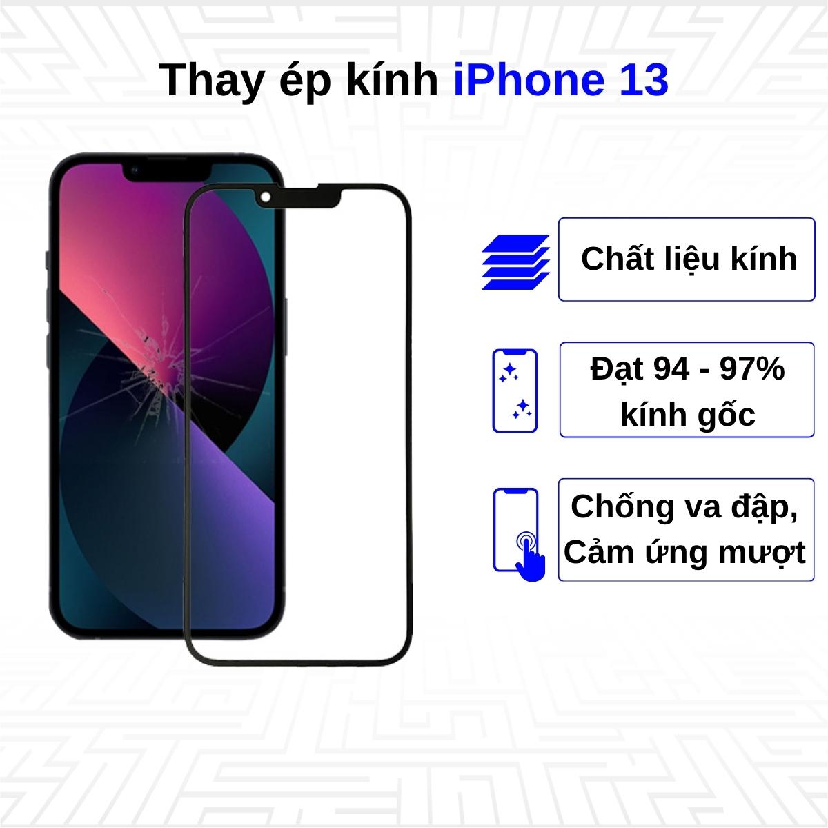 Ép kính iPhone 13