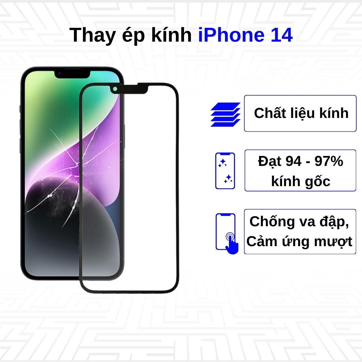 Ép kính iPhone 14