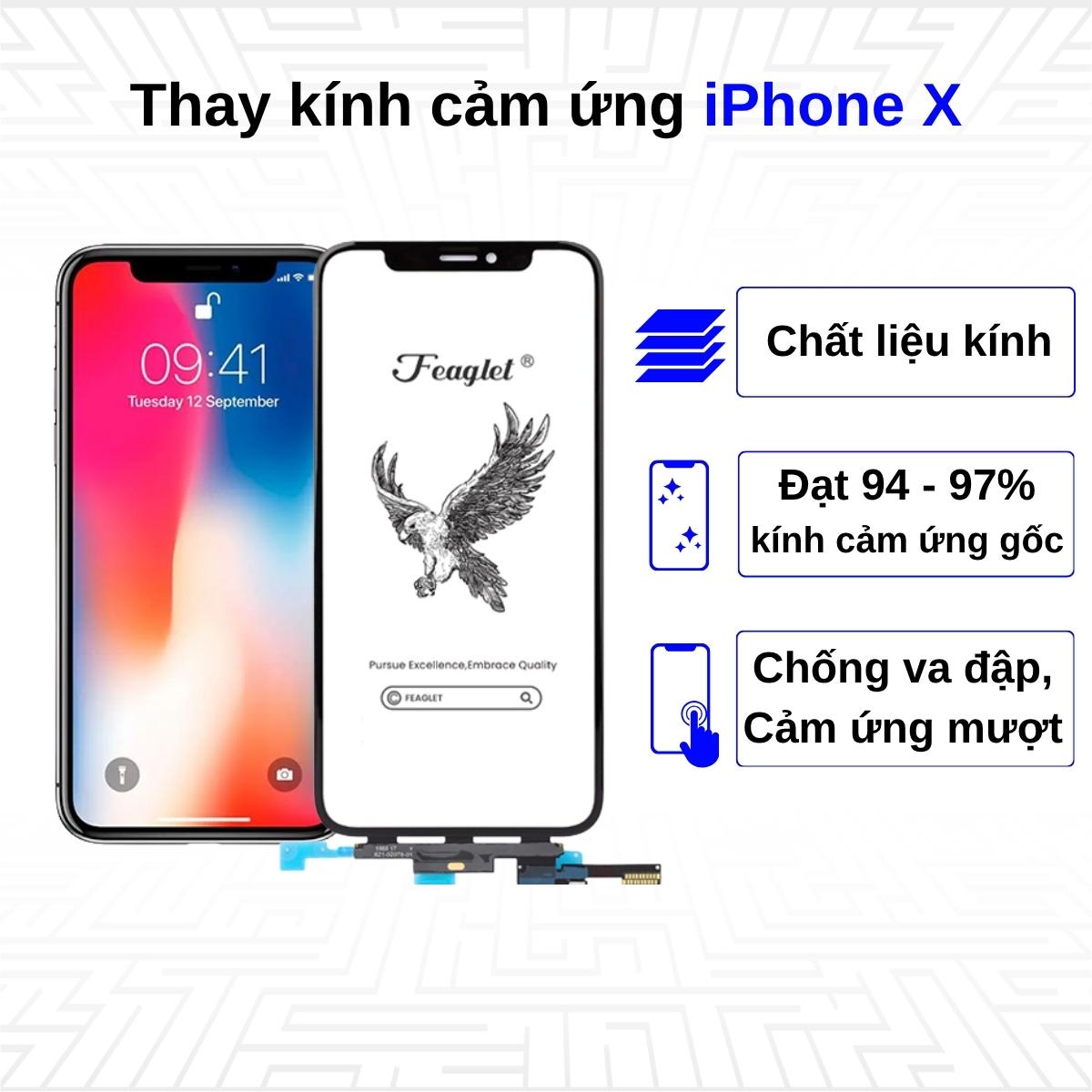 Thay kính cảm ứng iPhone X