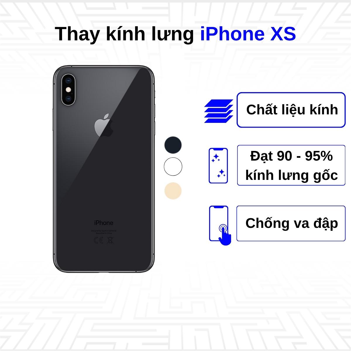 Thay kính lưng iPhone Xs