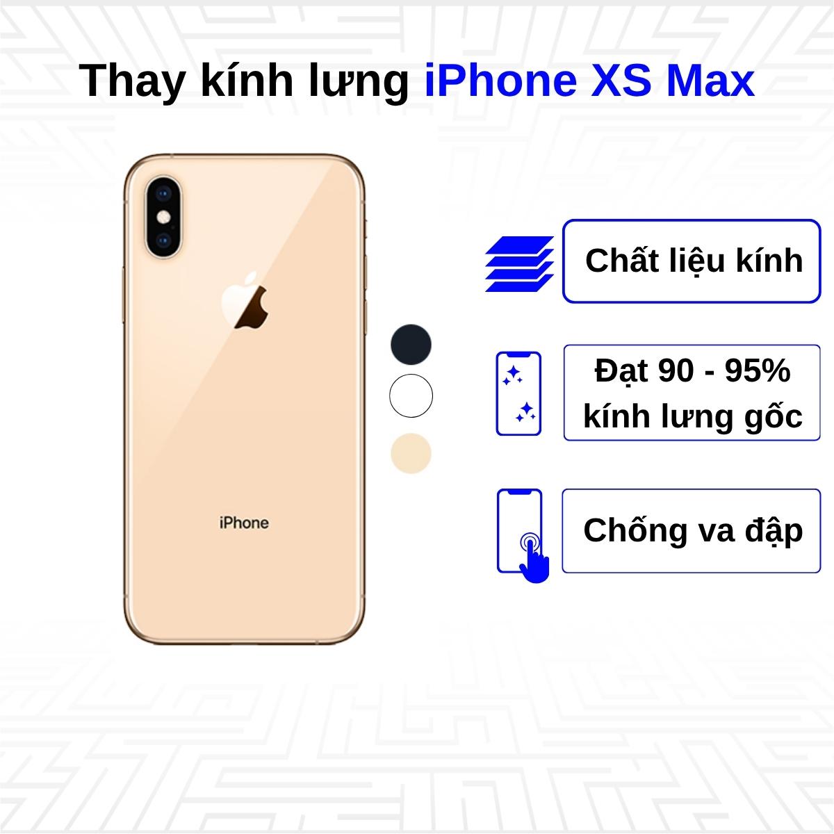 Thay kính lưng iPhone Xs Max