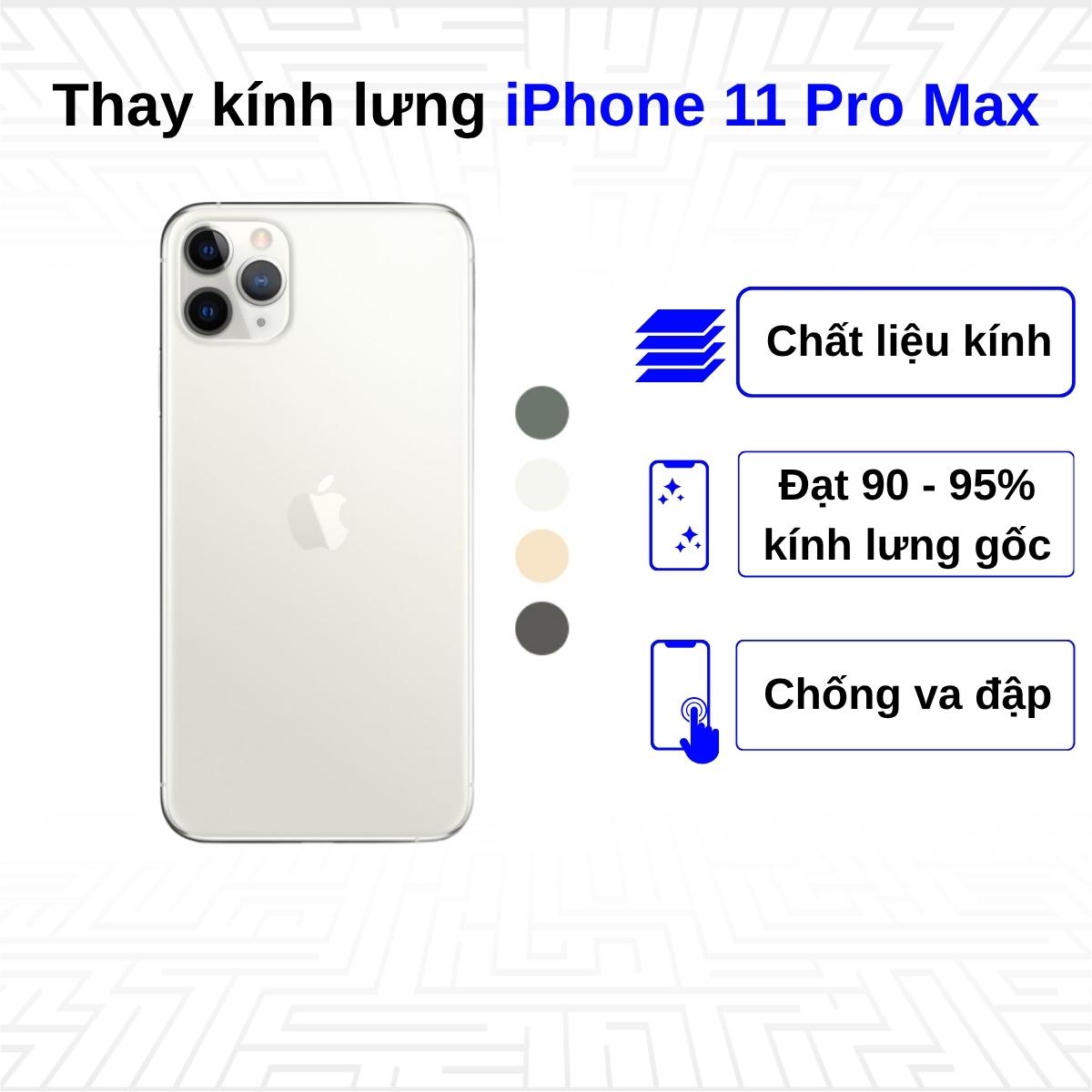 Thay kính lưng iPhone 11 Pro Max