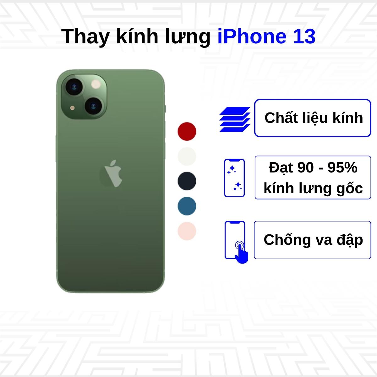 Thay kính lưng iPhone 13