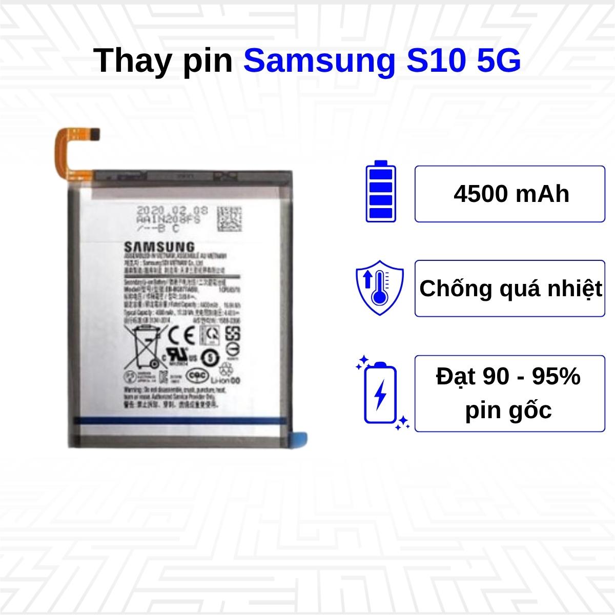 Thay pin điện thoại Samsung Galaxy S10 5G