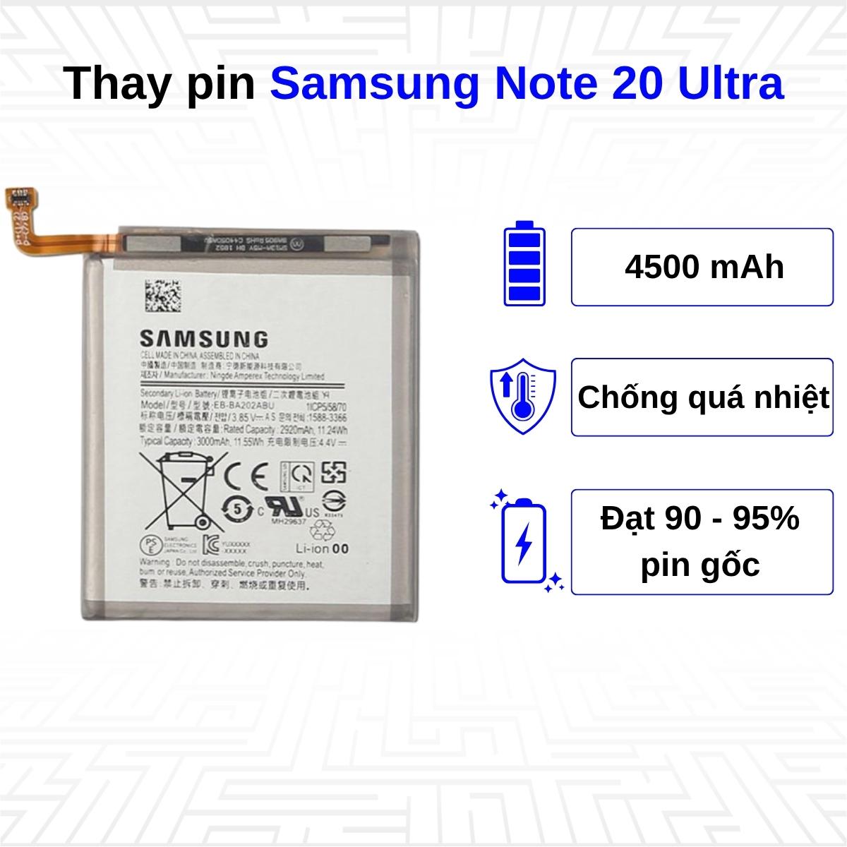 Thay pin điện thoại Samsung Galaxy Note 20 Ultra