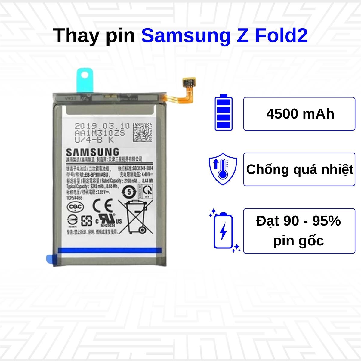 Thay pin điện thoại Samsung Galaxy Z Fold2