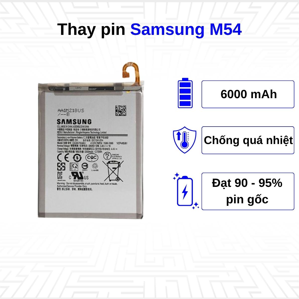 Thay pin điện thoại Samsung Galaxy M54