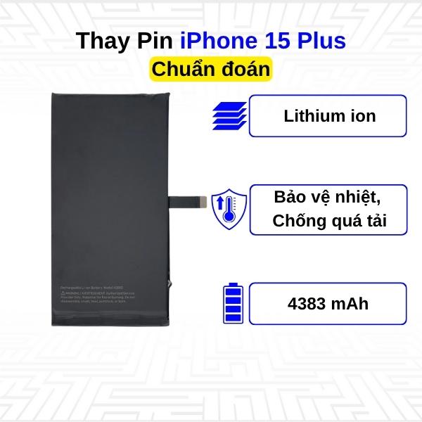 Thay Pin iPhone 15 Plus - Chuẩn đoán
