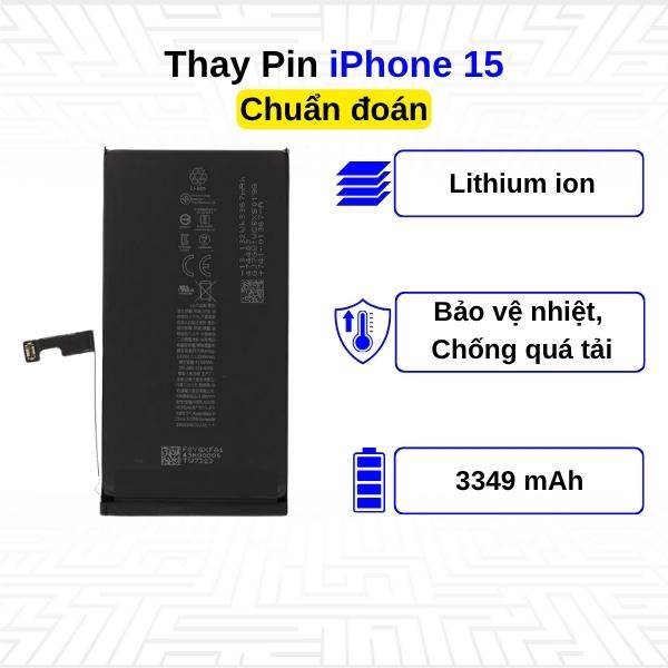 Thay Pin iPhone 15 - Chuẩn đoán