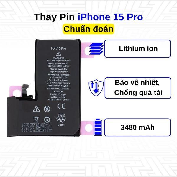 Thay Pin iPhone 15 Pro - Chuẩn đoán