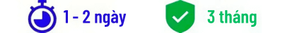 Left: 1-2 ngày | Bảo hành 3 tháng ( ép cổ cáp )