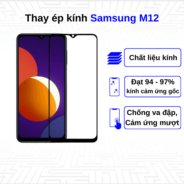 Ép kính màn hình Samsung Galaxy M12