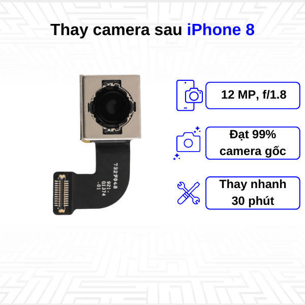 Thay camera sau iPhone 8