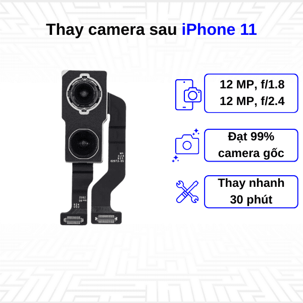 Thay camera sau iPhone 11