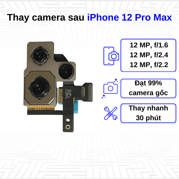 Thay camera sau iPhone 12 Pro Max