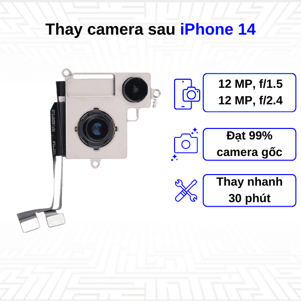 Thay camera sau iPhone 14