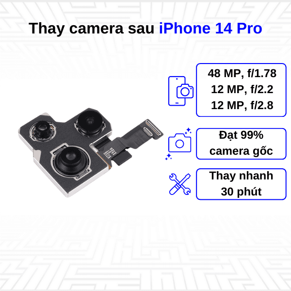 Thay camera sau iPhone 14 Pro