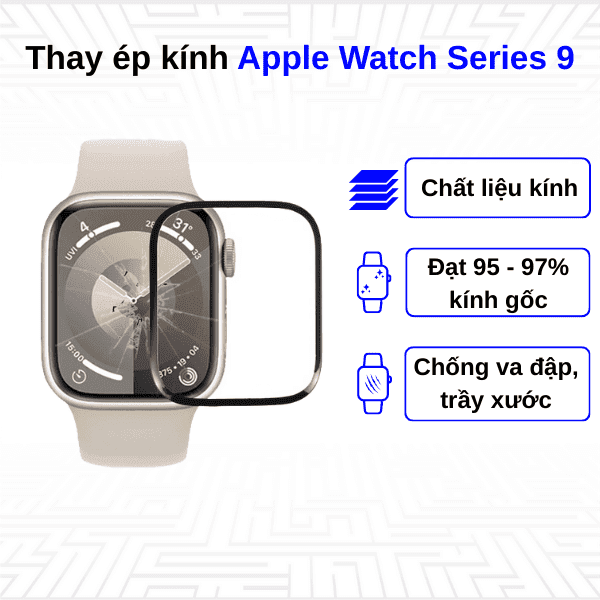 Thay kính màn hình Apple Watch Series 9