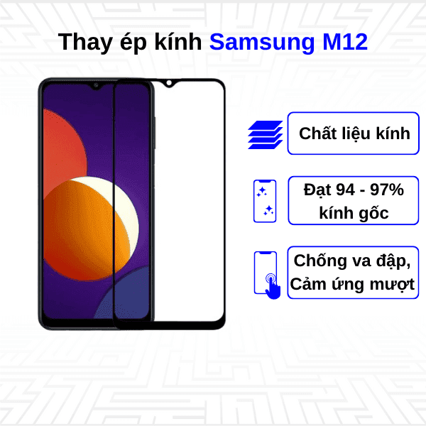 Ép kính màn hình Samsung Galaxy M12