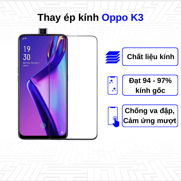 Ép kính màn hình Oppo K3