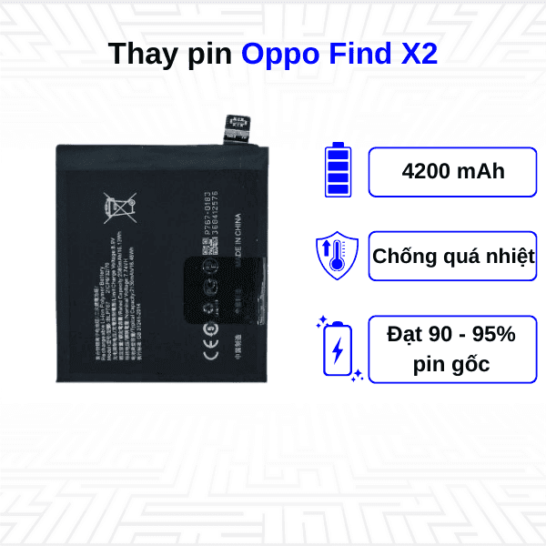 Thay pin điện thoại Oppo Find X2