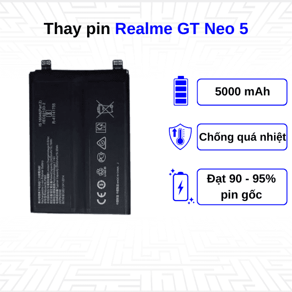 Thay pin điện thoại Realme GT Neo 5