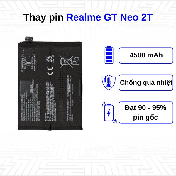 Thay pin điện thoại Realme GT Neo 2T