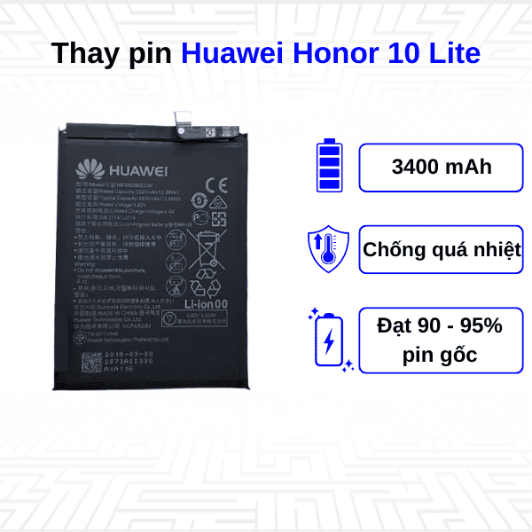 Thay pin điện thoại Huawei Honor 10 Lite