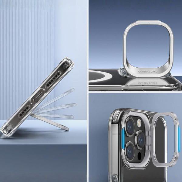 Ốp Lưng iPhone 16 Pro Max ESR Classic Hybrid HaloLock Kèm Giá Đỡ