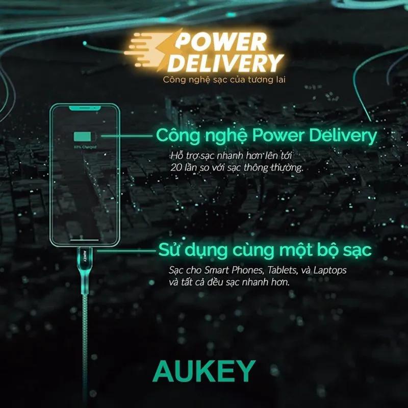 Cáp AUKEY C To Lightning MFi 1.2m CB-CL5